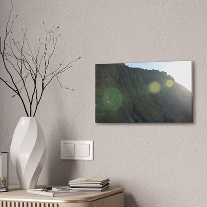 Morro Rock Sun Flare Wall Canvas