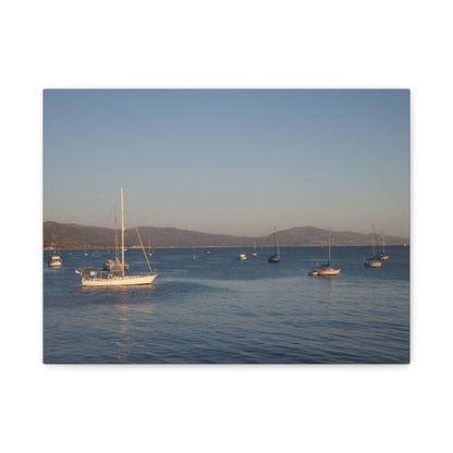 Peace and Sailboats Wall Art Canvas