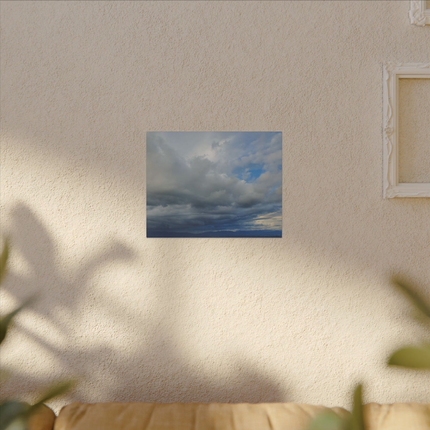 Stormy Blue Sky Wall Art Canvas