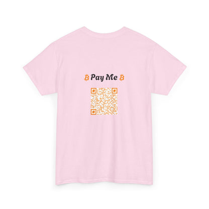 I Heart BTC Pay Me Bitcoin Cotton Tee