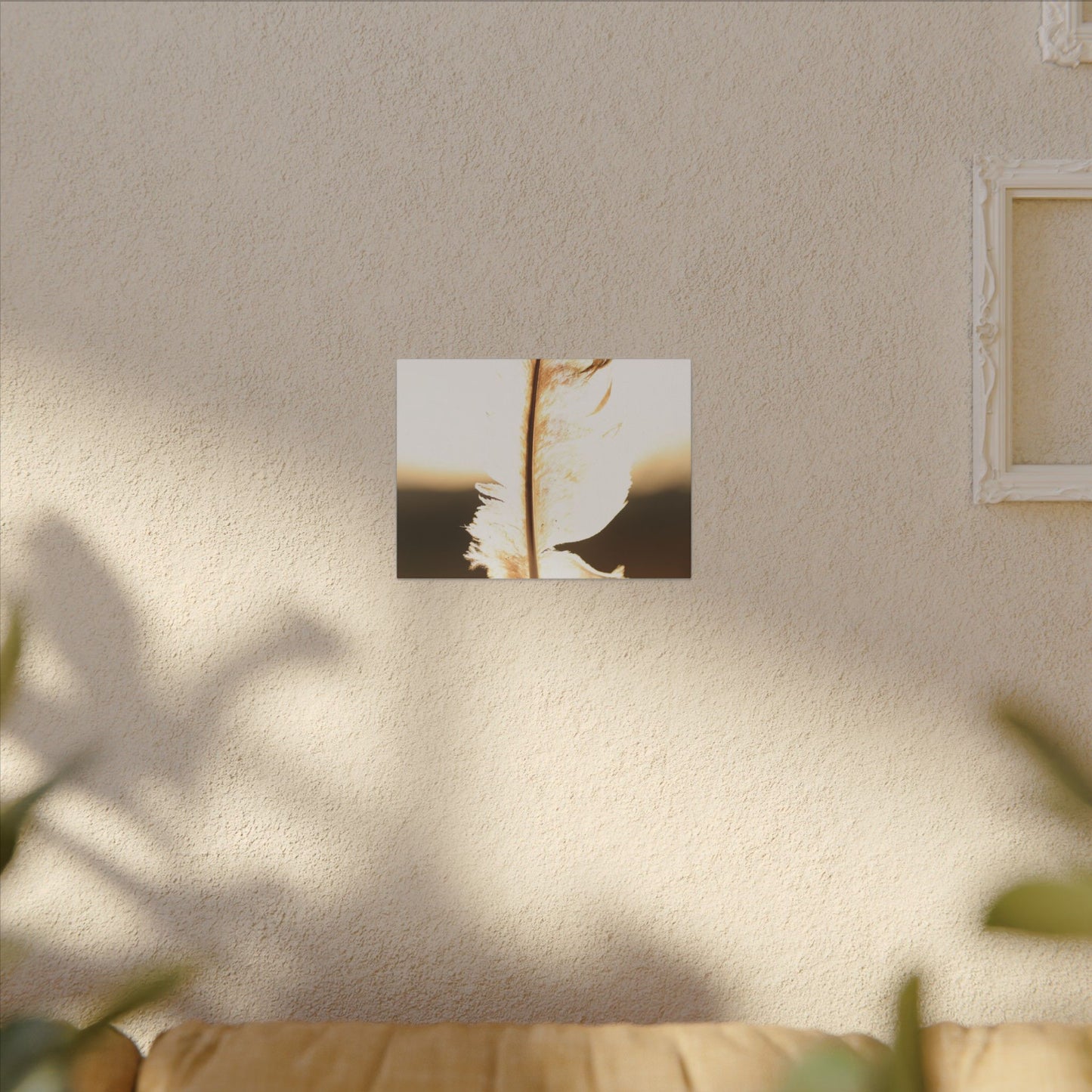 Feather in the Sun Wall Art Canvas