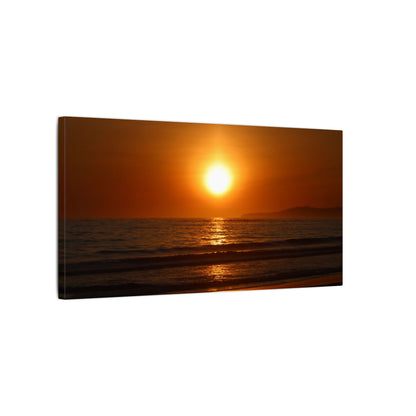 Dusk Beach Wall Art Canvas