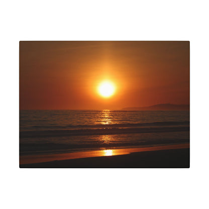 Dusk Beach Wall Art Canvas