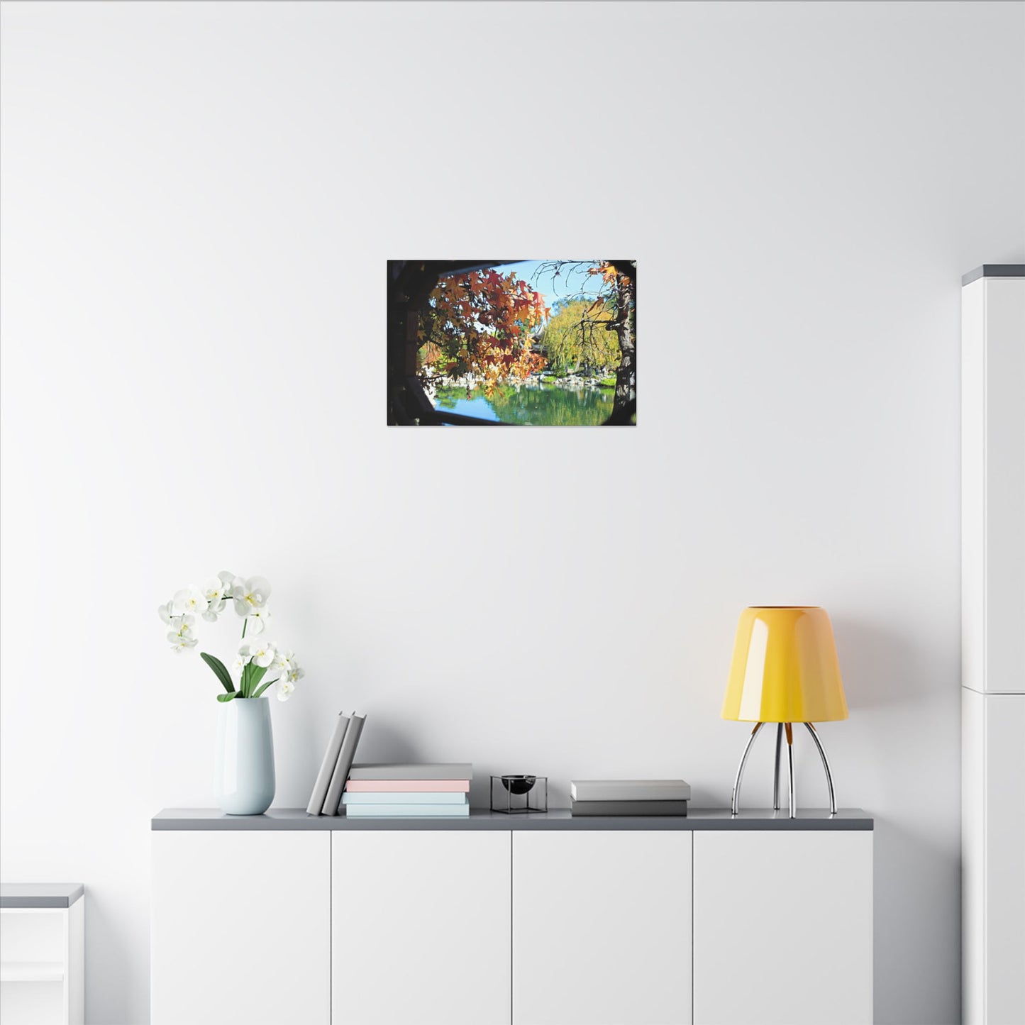 Fall Through the Window Wall Art Canvas