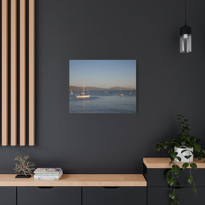 Peace and Sailboats Wall Art Canvas