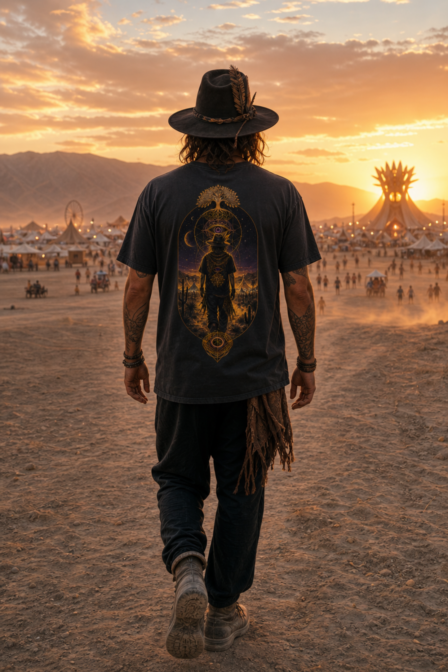 The Lone Wook Oversized Vintage Cotton T-Shirt