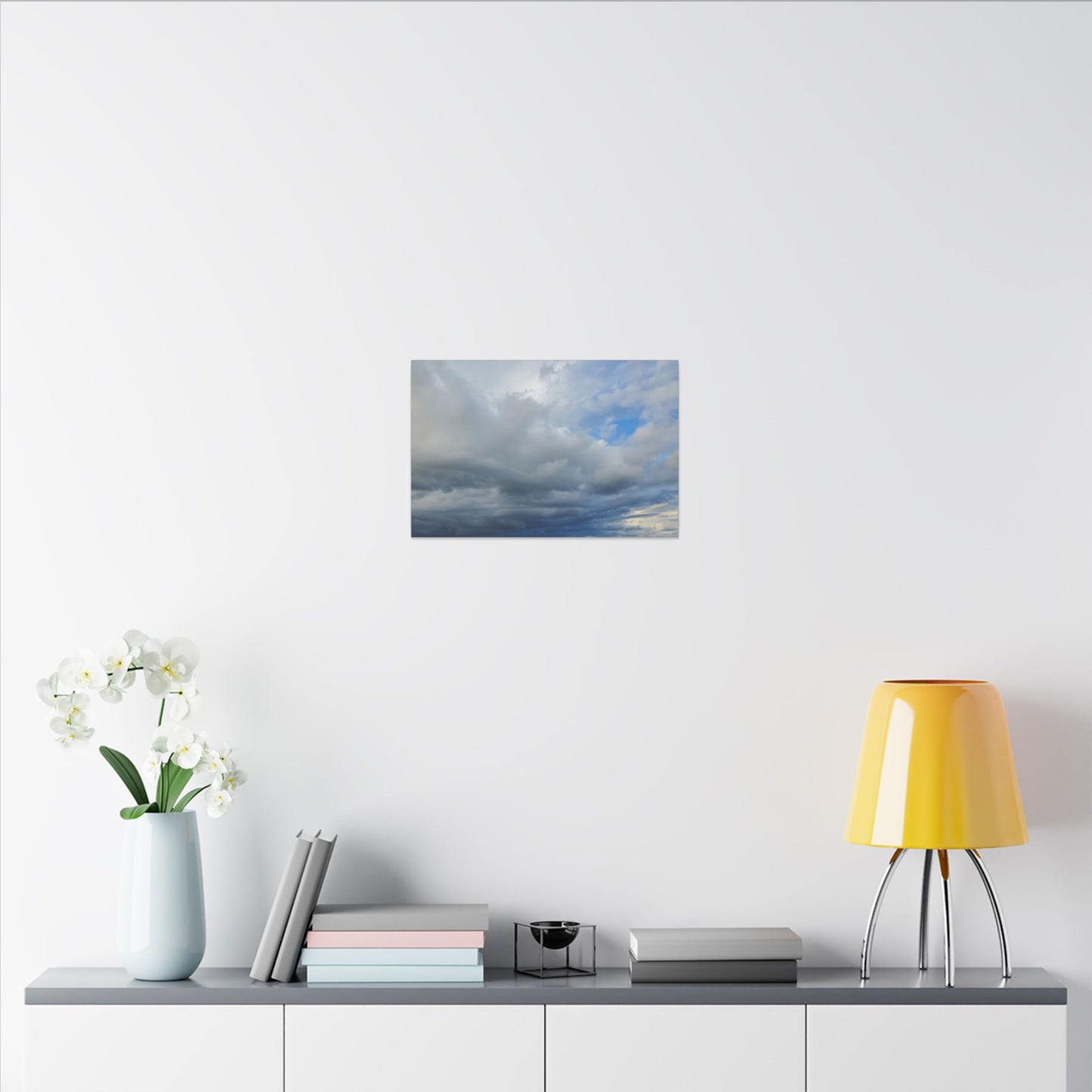 Stormy Blue Sky Wall Art Canvas
