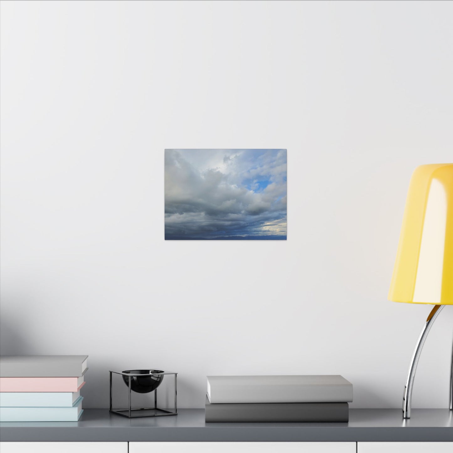 Stormy Blue Sky Wall Art Canvas