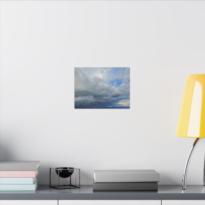 Stormy Blue Sky Wall Art Canvas