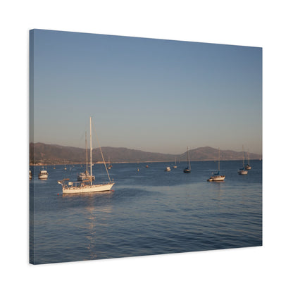 Peace and Sailboats Wall Art Canvas