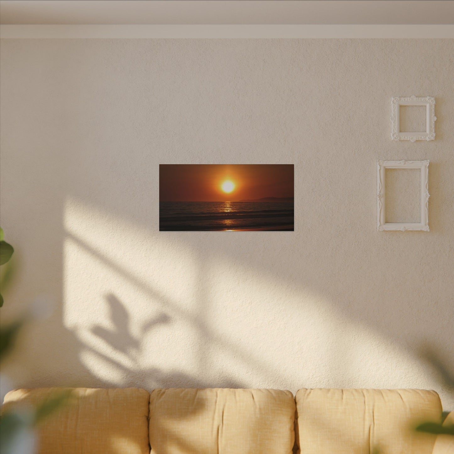 Dusk Beach Wall Art Canvas