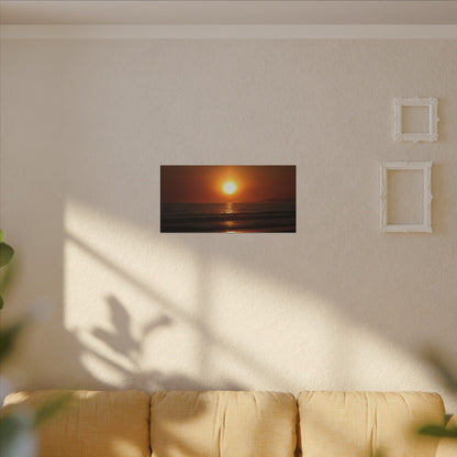 Dusk Beach Wall Art Canvas