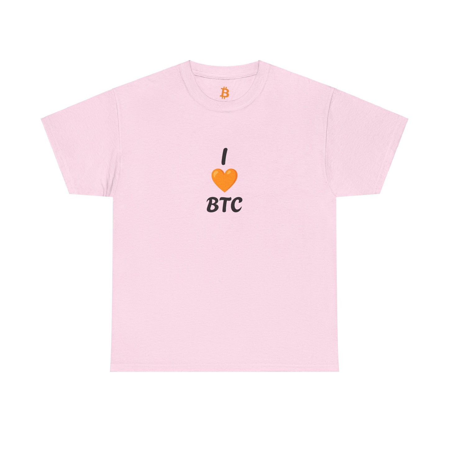 I Heart BTC Pay Me Bitcoin Cotton Tee