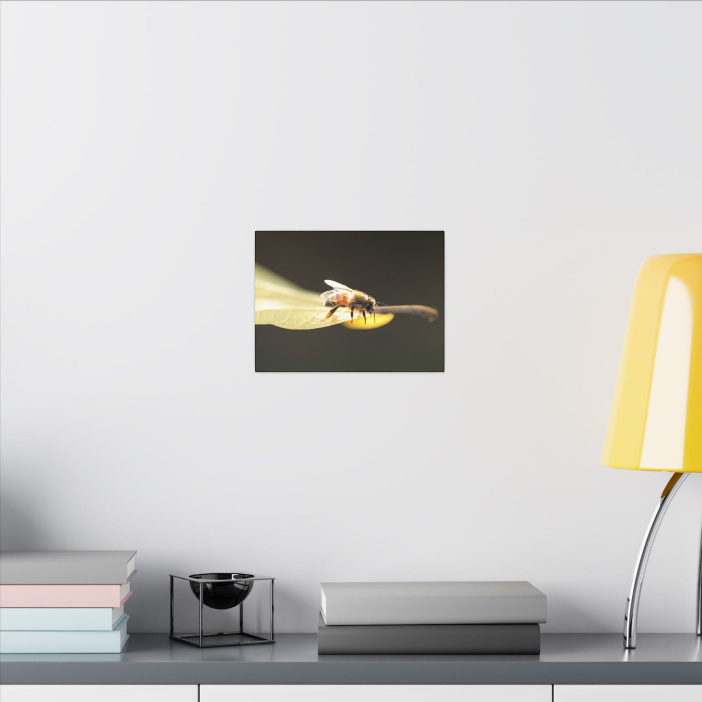 Honey Bee Glow Wall Art Canvas