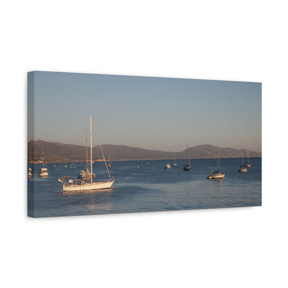 Peace and Sailboats Wall Art Canvas