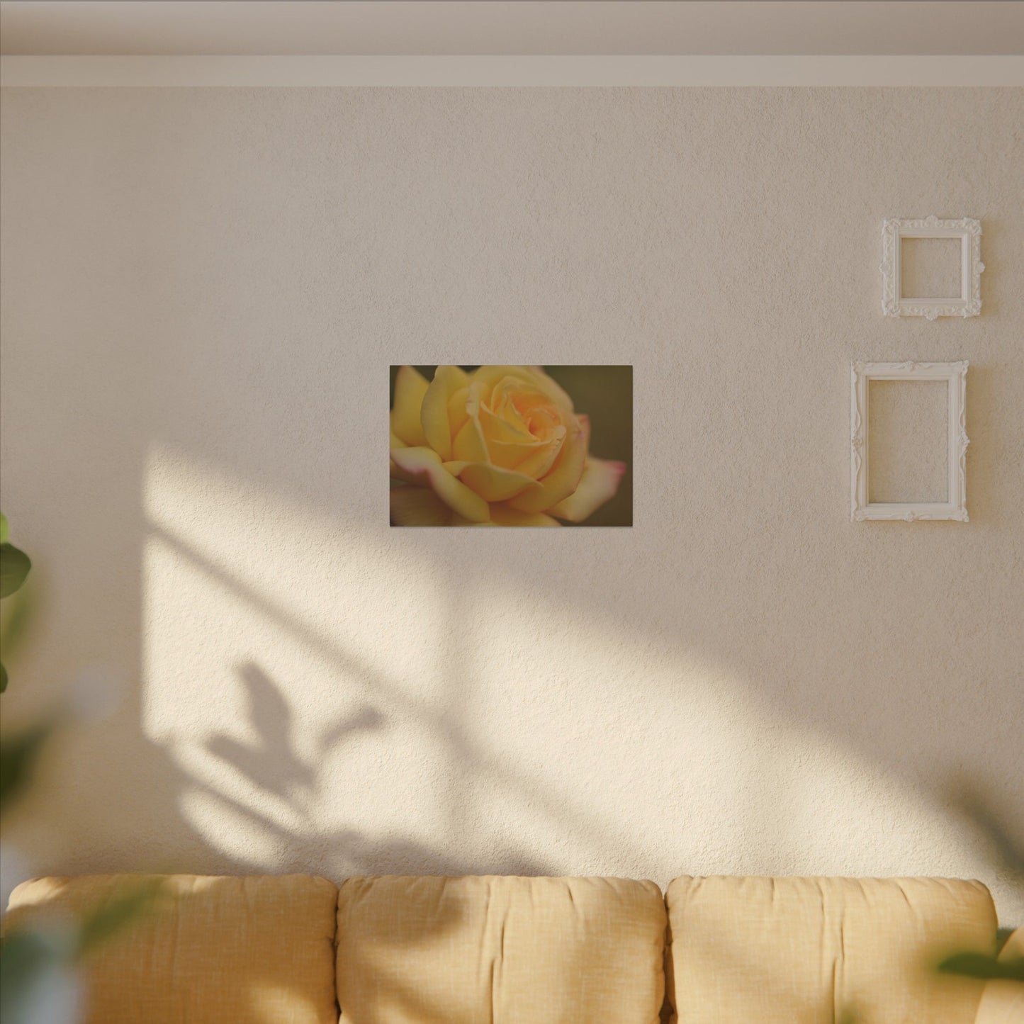 Yellow Delight Rose Wall Art Canvas