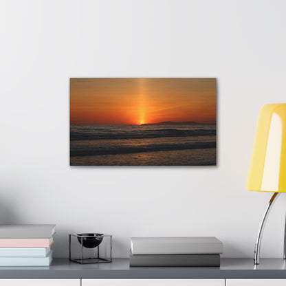 Beaming Sunset Wall Art Canvas