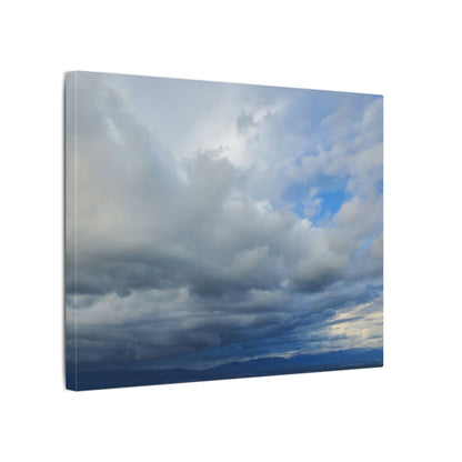 Stormy Blue Sky Wall Art Canvas