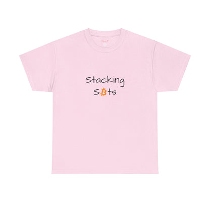 Stacking Sats Bitcoin Cotton Tee