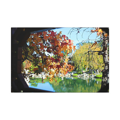 Fall Through the Window Wall Art Canvas