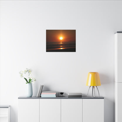 Dusk Beach Wall Art Canvas