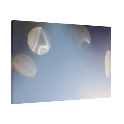 Galactic Orbs of Light Wall Art Canvas
