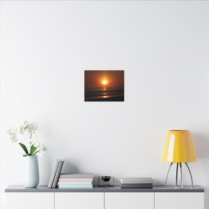 Dusk Beach Wall Art Canvas