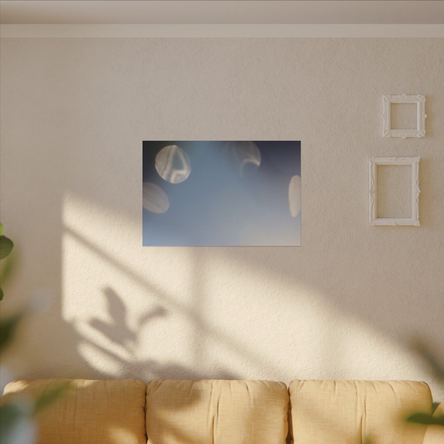Galactic Orbs of Light Wall Art Canvas