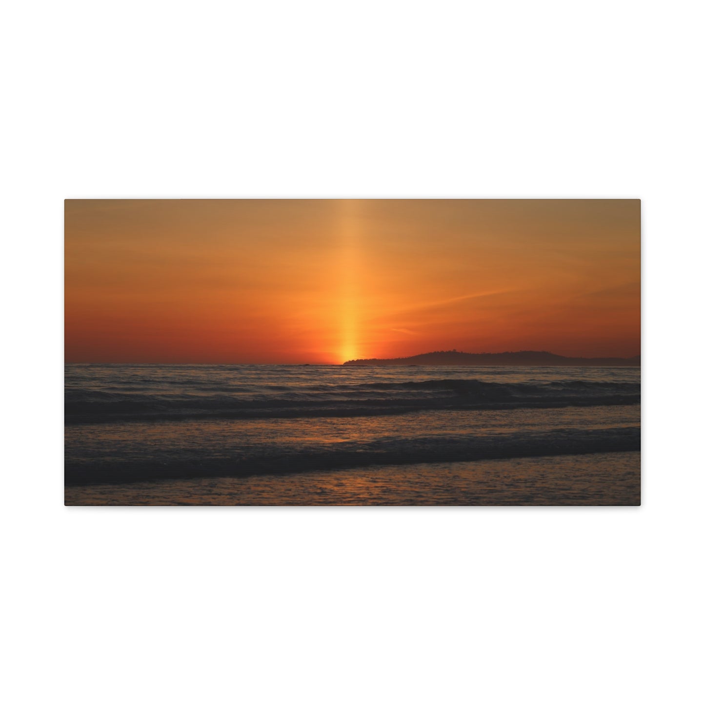 Beaming Sunset Wall Art Canvas
