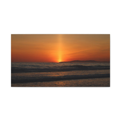 Beaming Sunset Wall Art Canvas