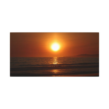 Dusk Beach Wall Art Canvas