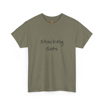 Stacking Sats Bitcoin Cotton Tee