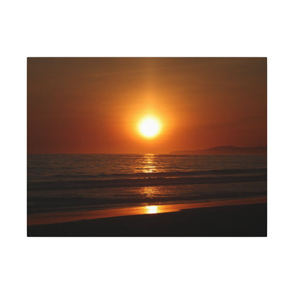 Dusk Beach Wall Art Canvas