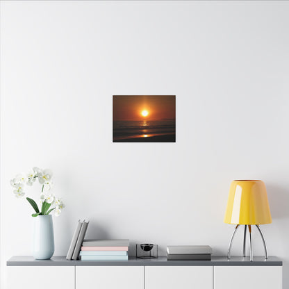 Dusk Beach Wall Art Canvas
