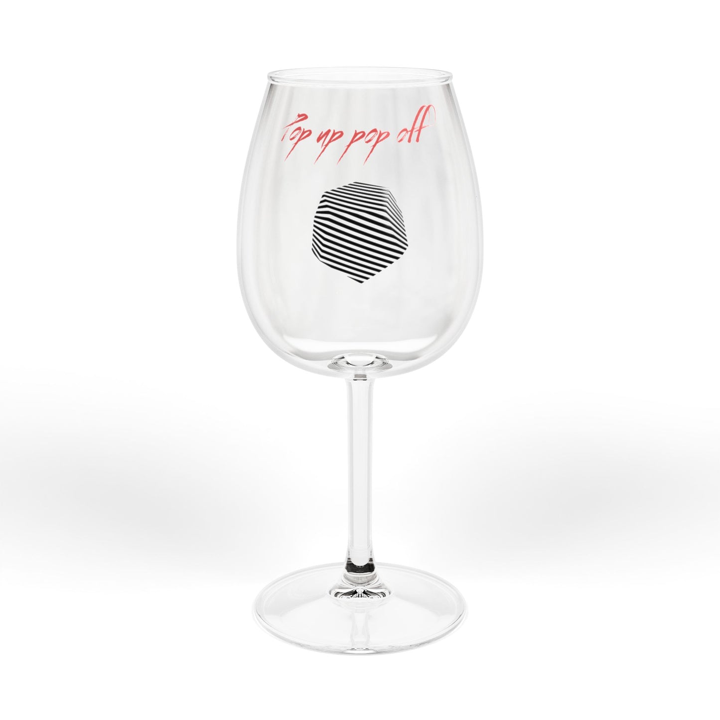 Pop Up Pop Off Wine Glass, 12oz