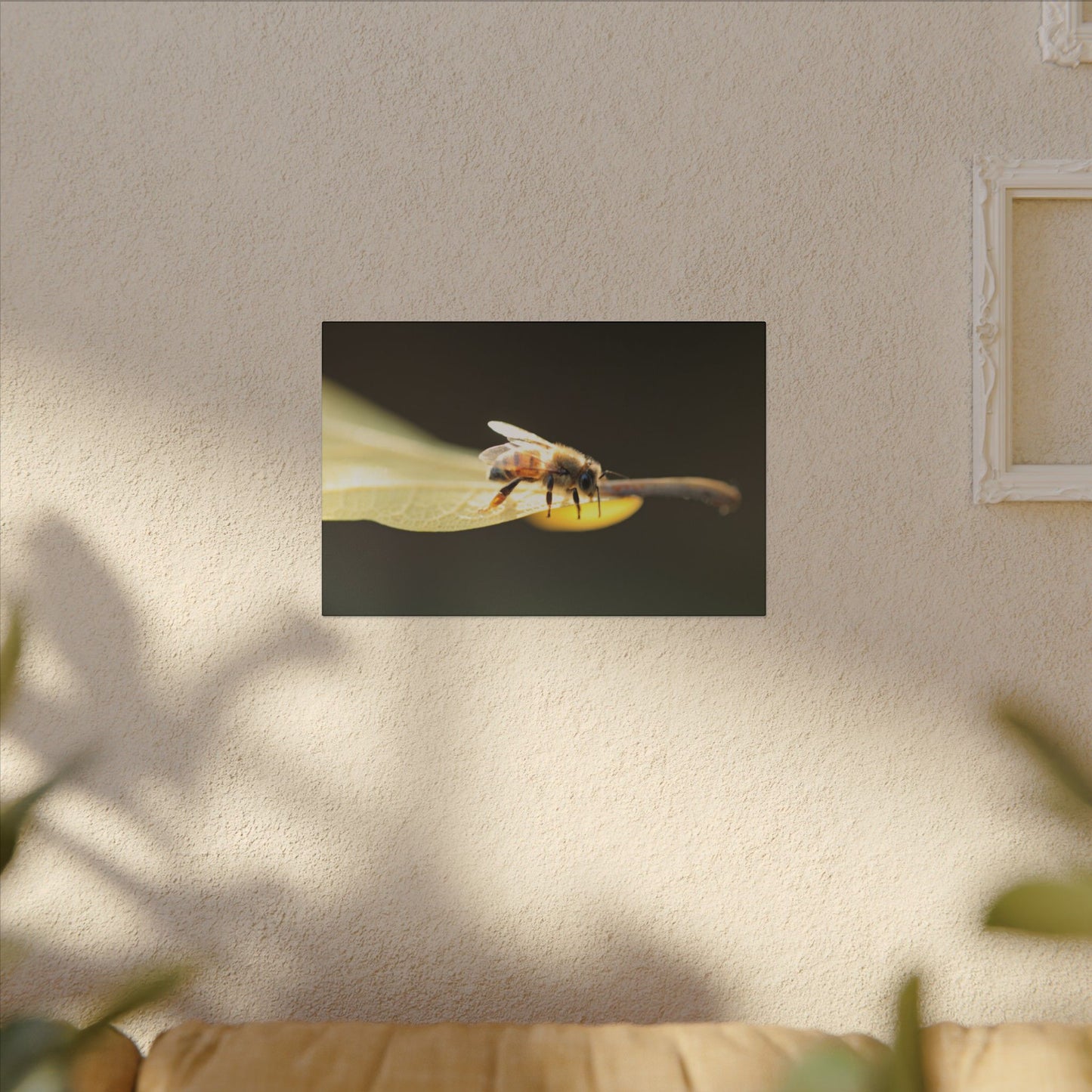 Honey Bee Glow Wall Art Canvas