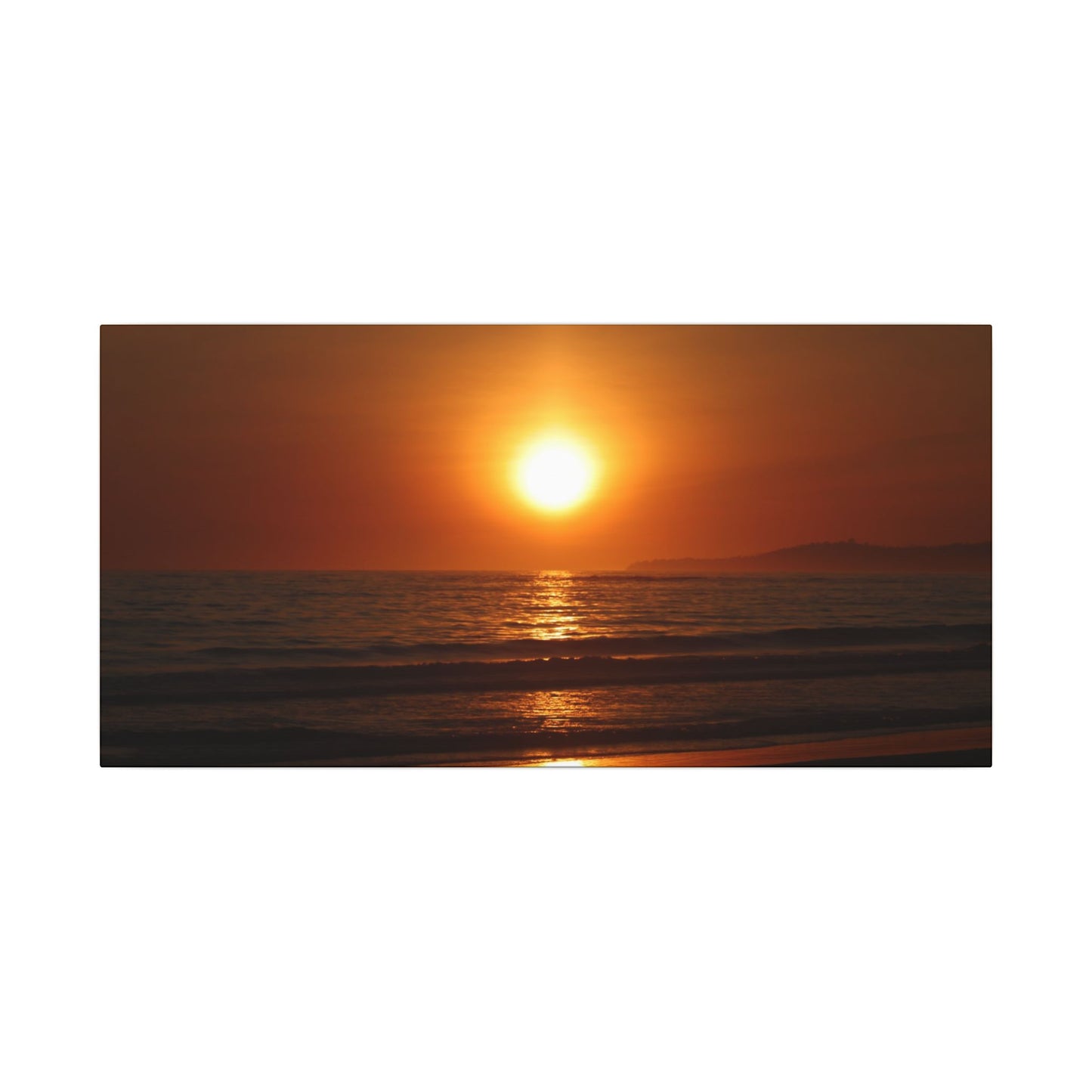 Dusk Beach Wall Art Canvas