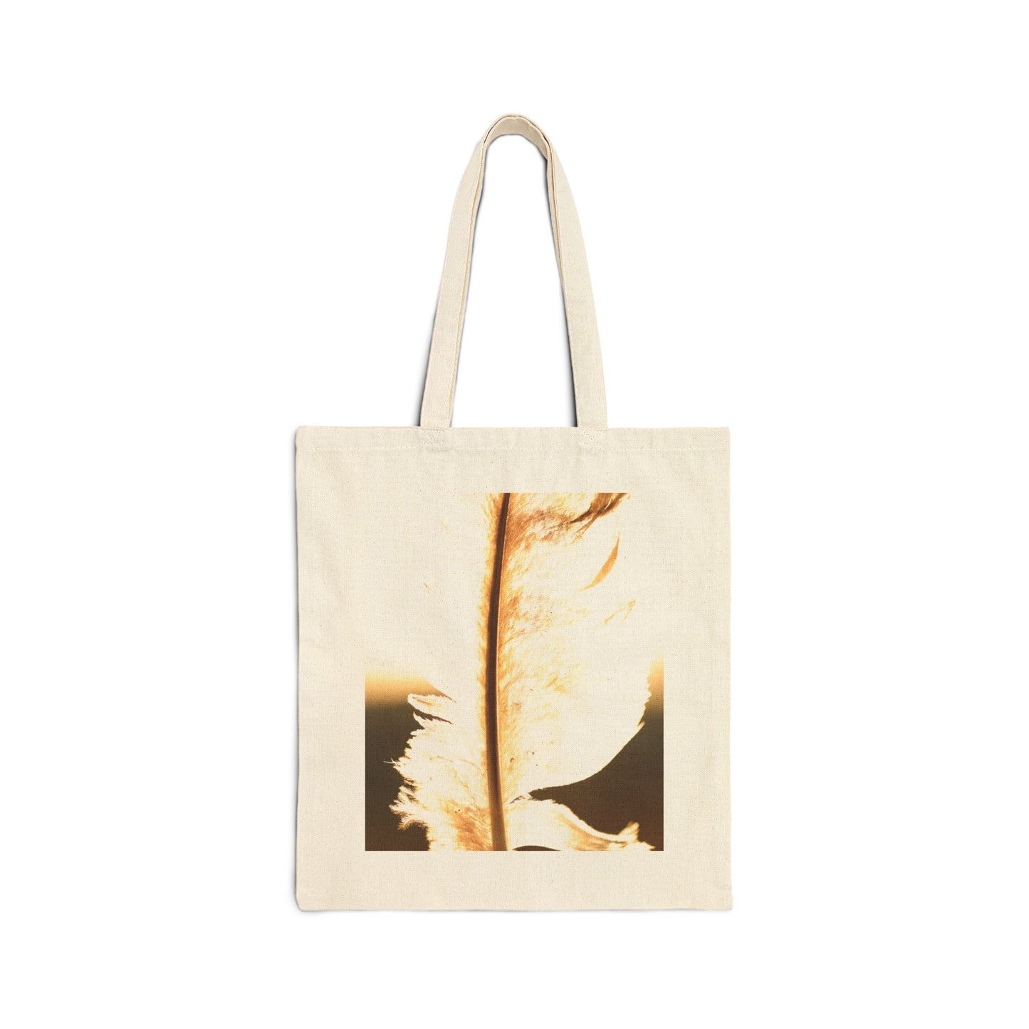 Feather in the Sun Cotton Canvas Tote Bag