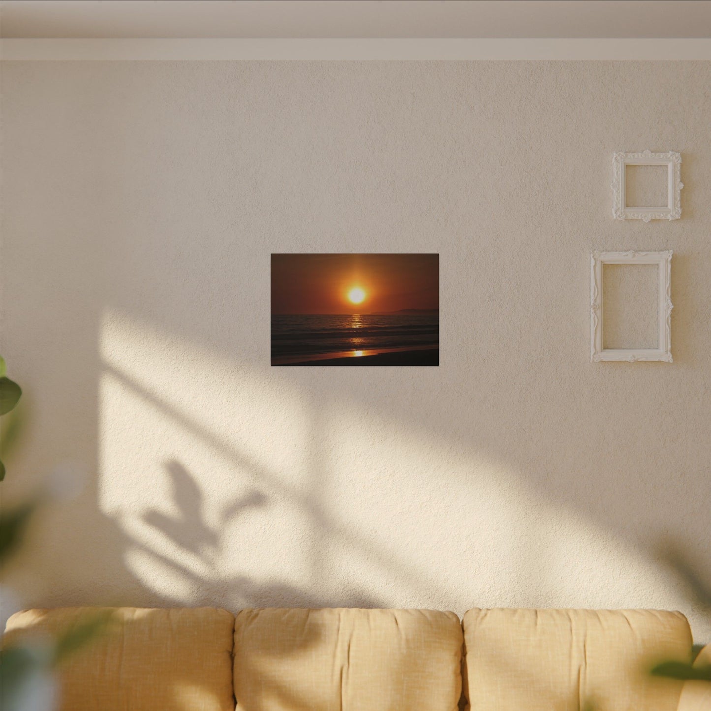 Dusk Beach Wall Art Canvas