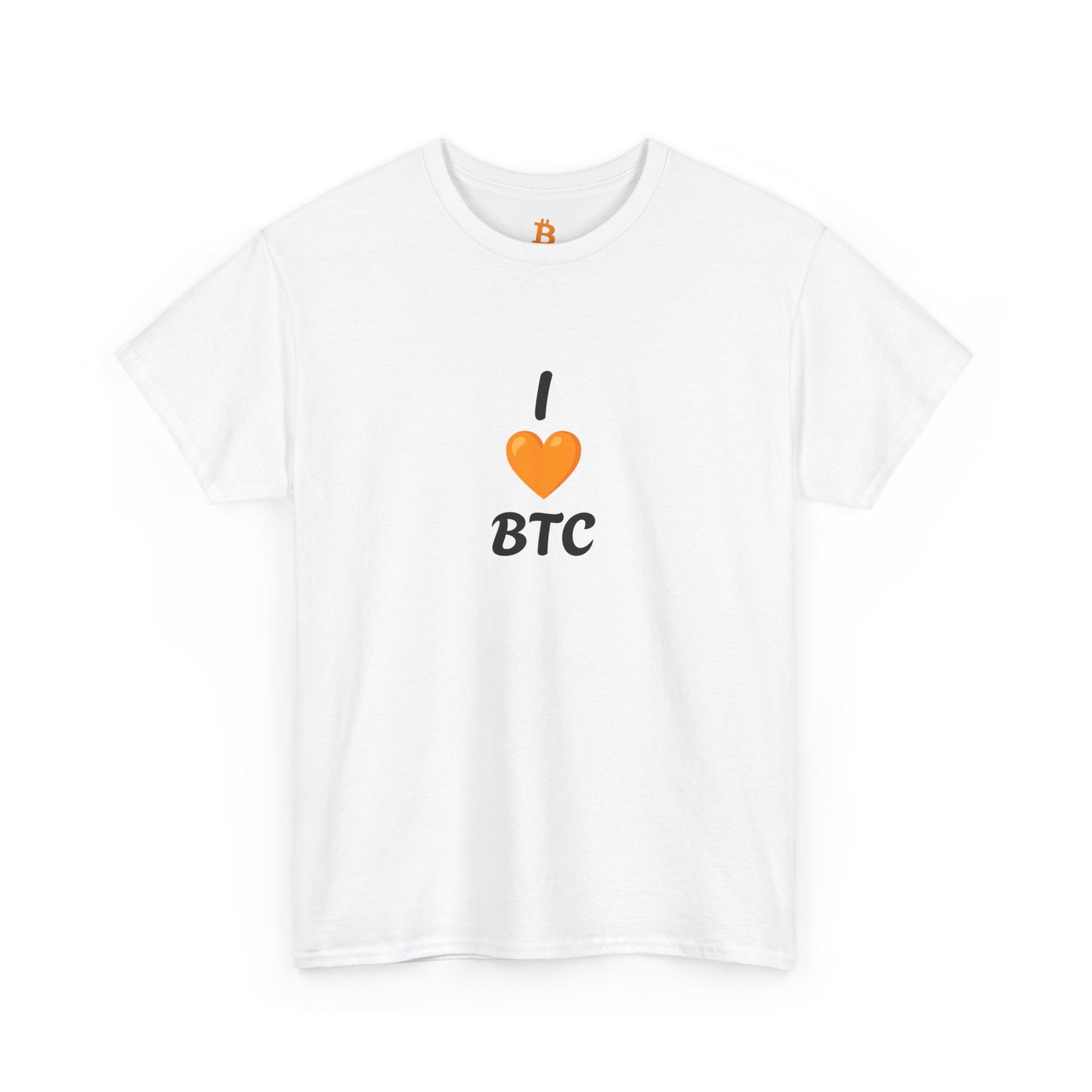 I Heart BTC Pay Me Bitcoin Cotton Tee