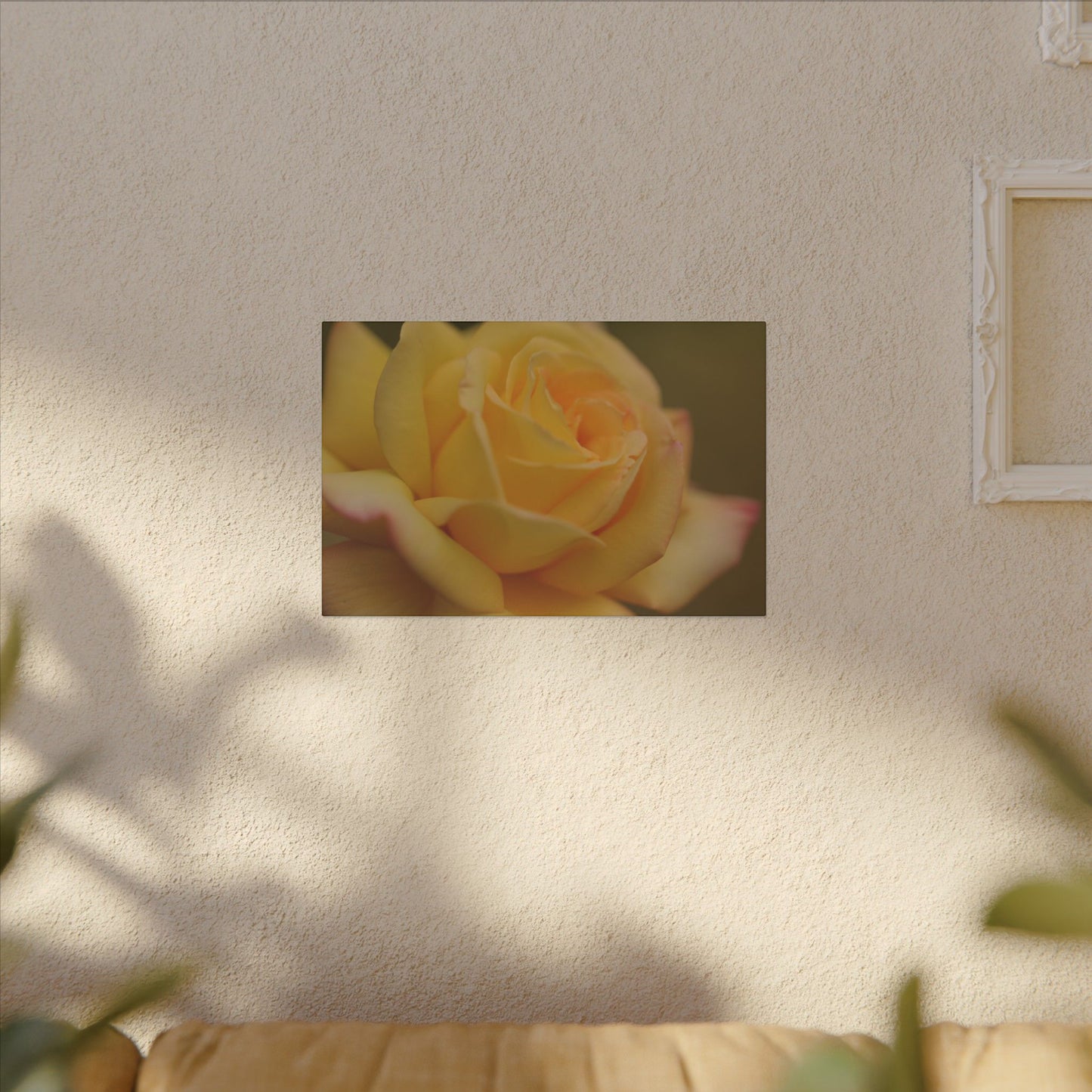 Yellow Delight Rose Wall Art Canvas