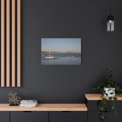 Peace and Sailboats Wall Art Canvas