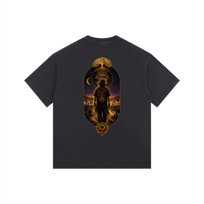The Lone Wook Oversized Vintage Cotton T-Shirt