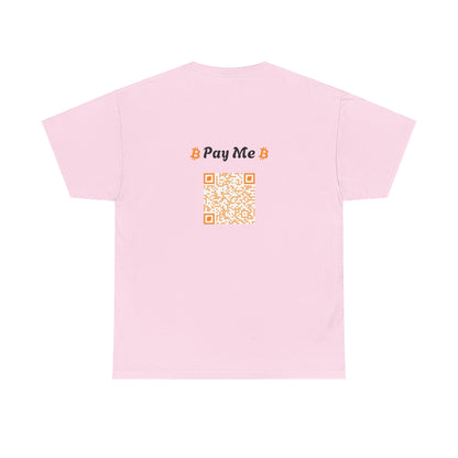 I Heart BTC Pay Me Bitcoin Cotton Tee