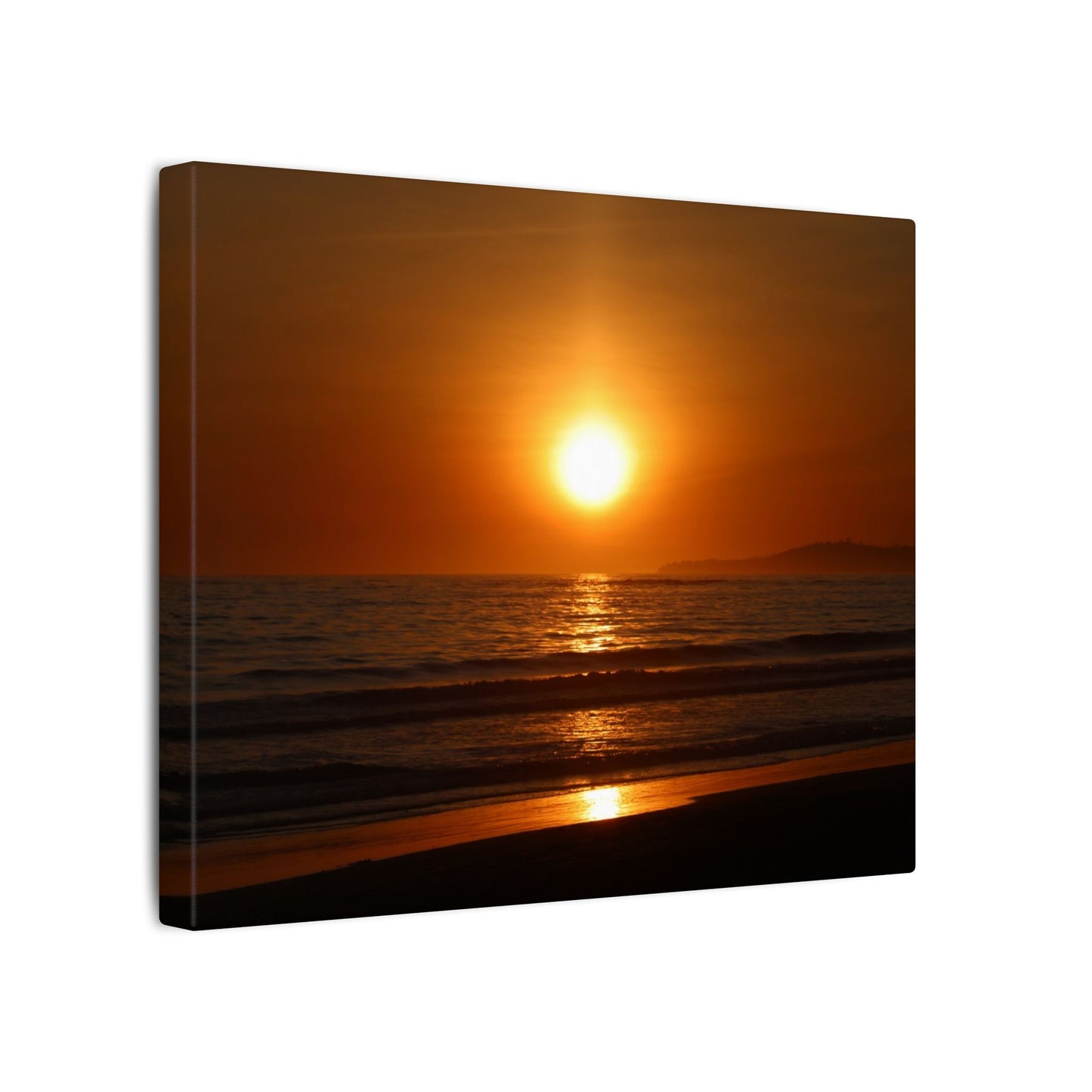 Dusk Beach Wall Art Canvas