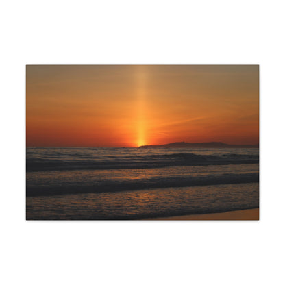 Beaming Sunset Wall Art Canvas