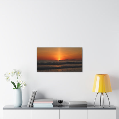 Beaming Sunset Wall Art Canvas
