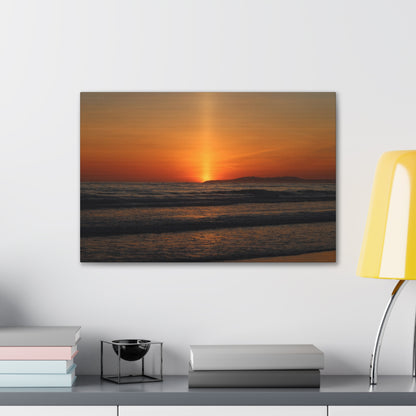 Beaming Sunset Wall Art Canvas