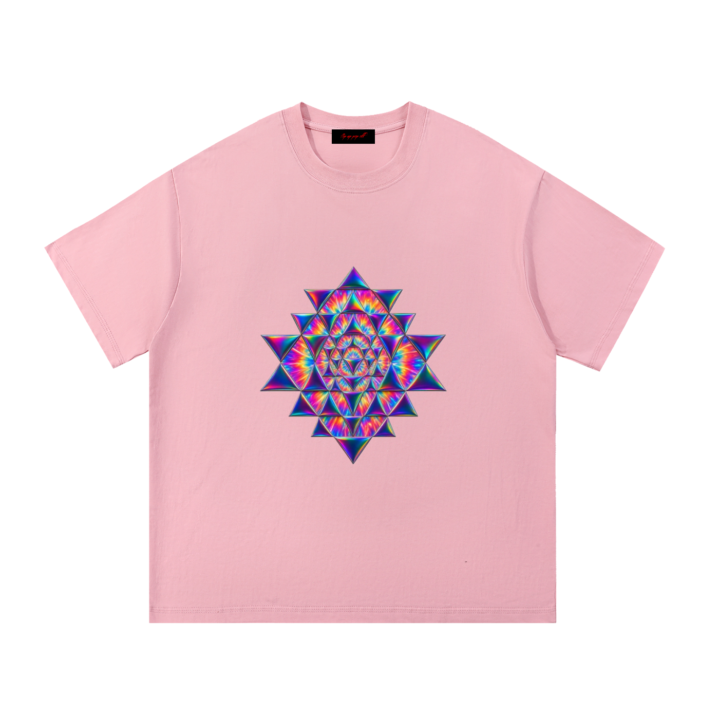 Psychedelic Sacred Geometry Essential Cotton T-Shirt