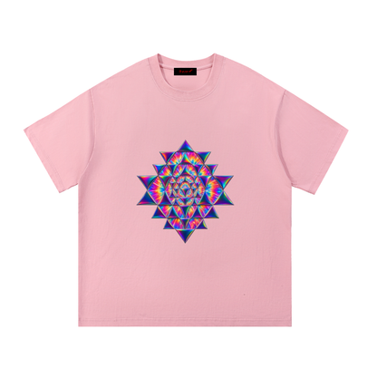 Psychedelic Sacred Geometry Essential Cotton T-Shirt